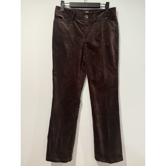 Philippe Adec Paris Velvet Pants Womens 2 Straight Leg Workwear Academia Scholar - Picture 1 of 7